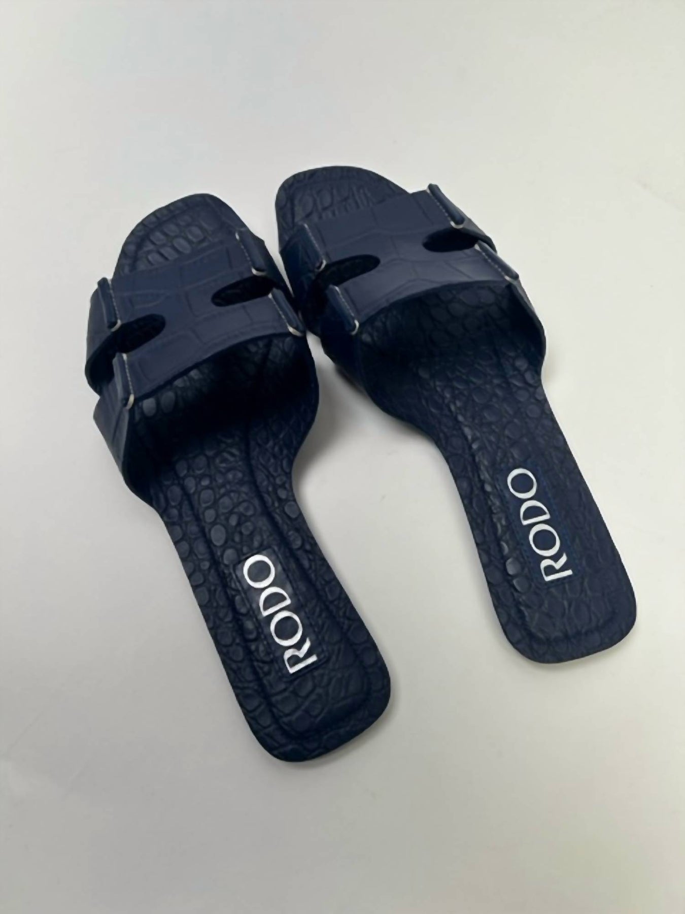 Moc Croc flache Schuhe – Dunkelblau