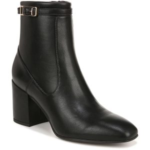 Tribute Kunstleder-Stiefeletten mit eckiger Zehenpartie