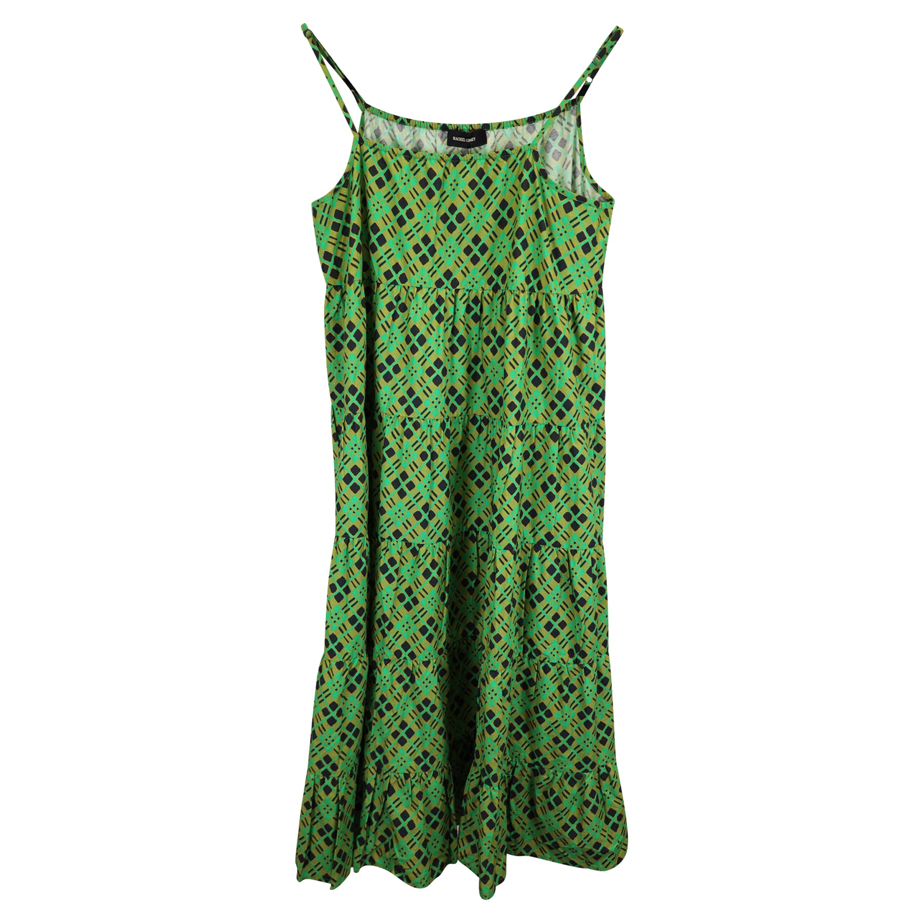 Rachel Comey Mowin bedrucktes Maxikleid aus Baumwolle – Grün