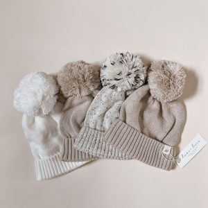 Luna + Luca Bommelmütze in Beige