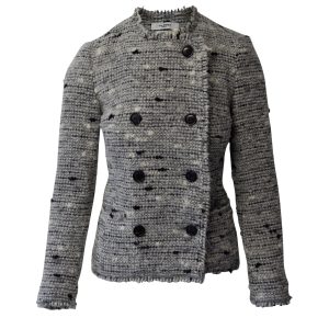 Isabel Marant Etoile zweireihige Jacke aus grauem Acryl