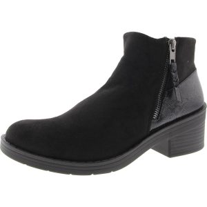 Outgoing Stiefeletten – Schlangenmuster, Velourslederimitat