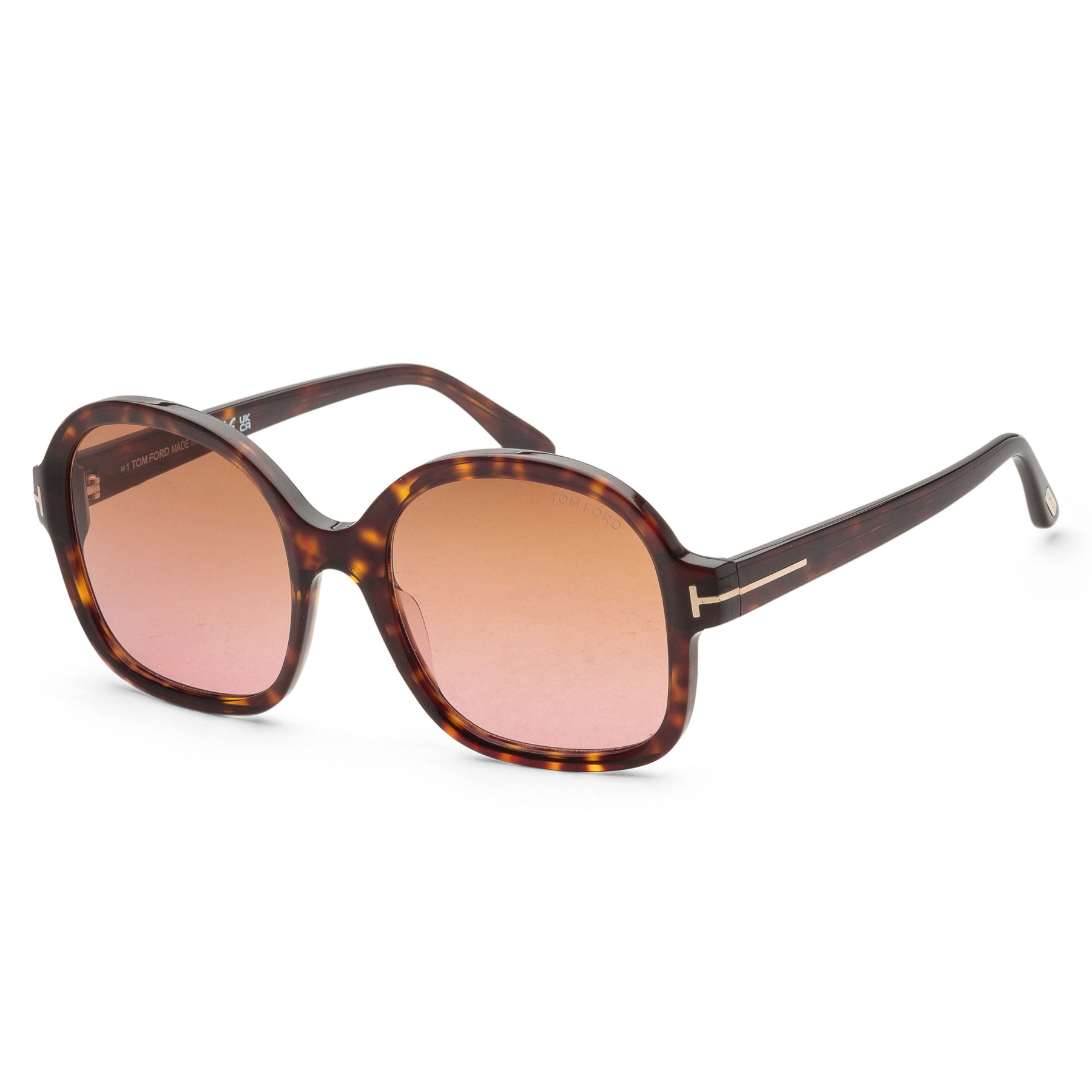 Tom Ford Hanley Damen-Sonnenbrille – Dunkles Havanna, 57 mm