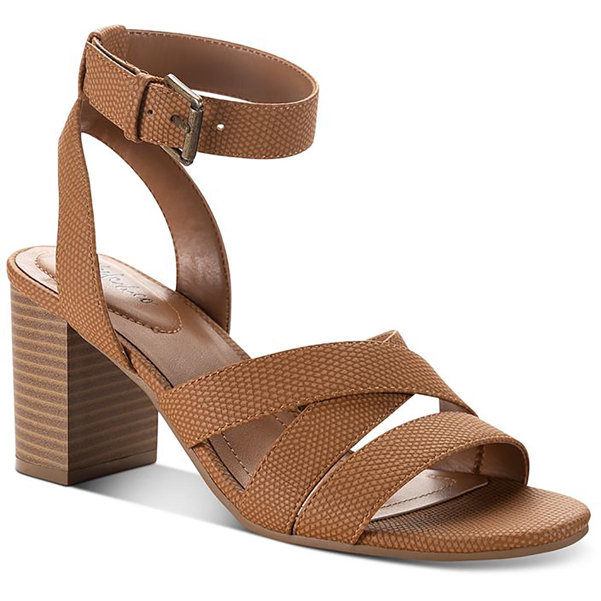 Sabinaa Riemchen-Absatzschuhe aus Kunstleder mit Blockabsatz