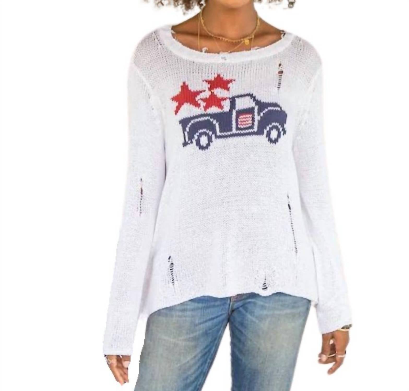 Truck Crew Top in Breaker White