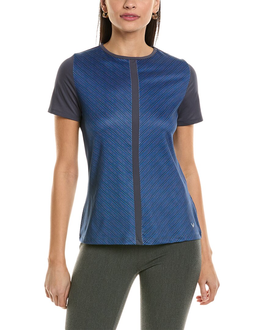 Callaway Mitered Reflection Top mit schräg aufeinandertreffendem Streifenmuster