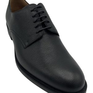 Bally Albin 6230187 Derby Schuhe – Leder, genarbt, Rindsleder, Herren, Schwarz