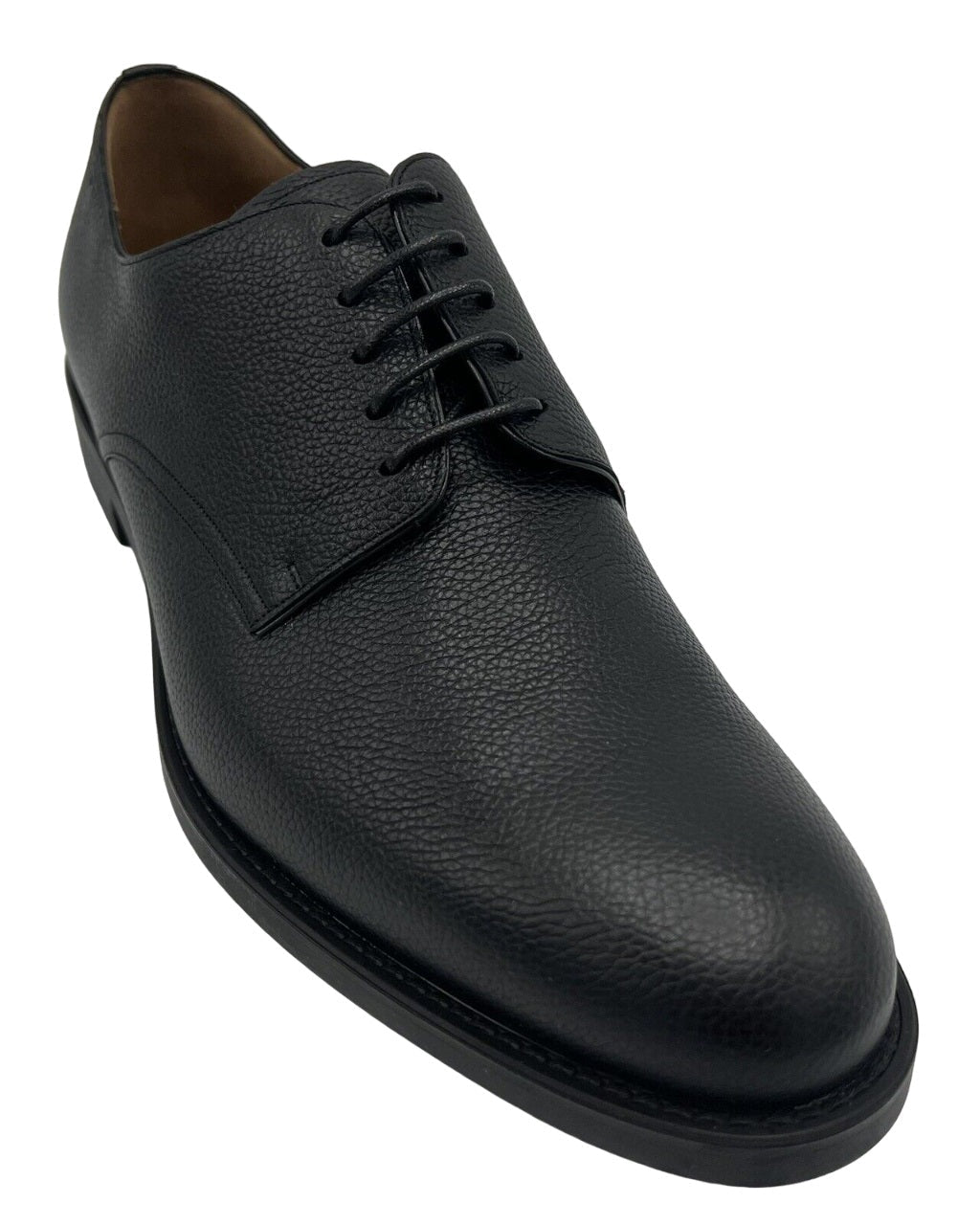 Bally Albin 6230187 Derby Schuhe – Leder, genarbt, Rindsleder, Herren, Schwarz