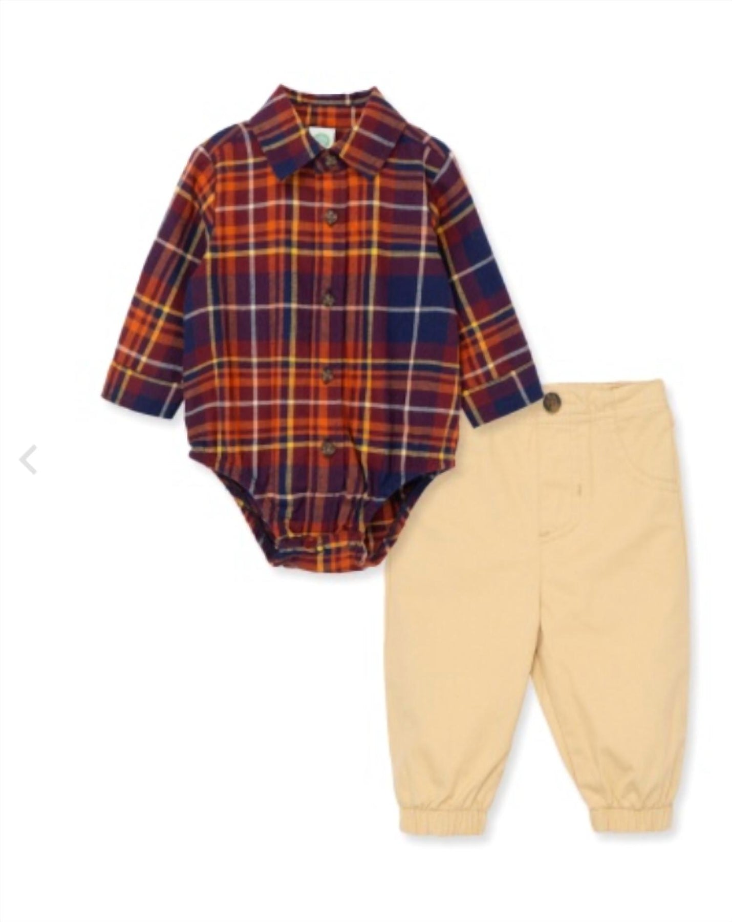 Kinder-Set aus kariertem Body und Hose – Mehrfarbig – 7733733031996