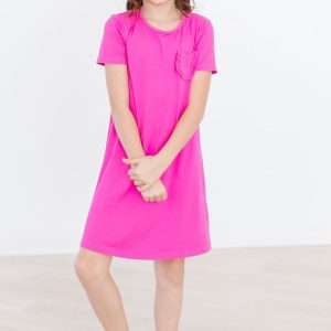 T-Shirt-Kleid – Pink