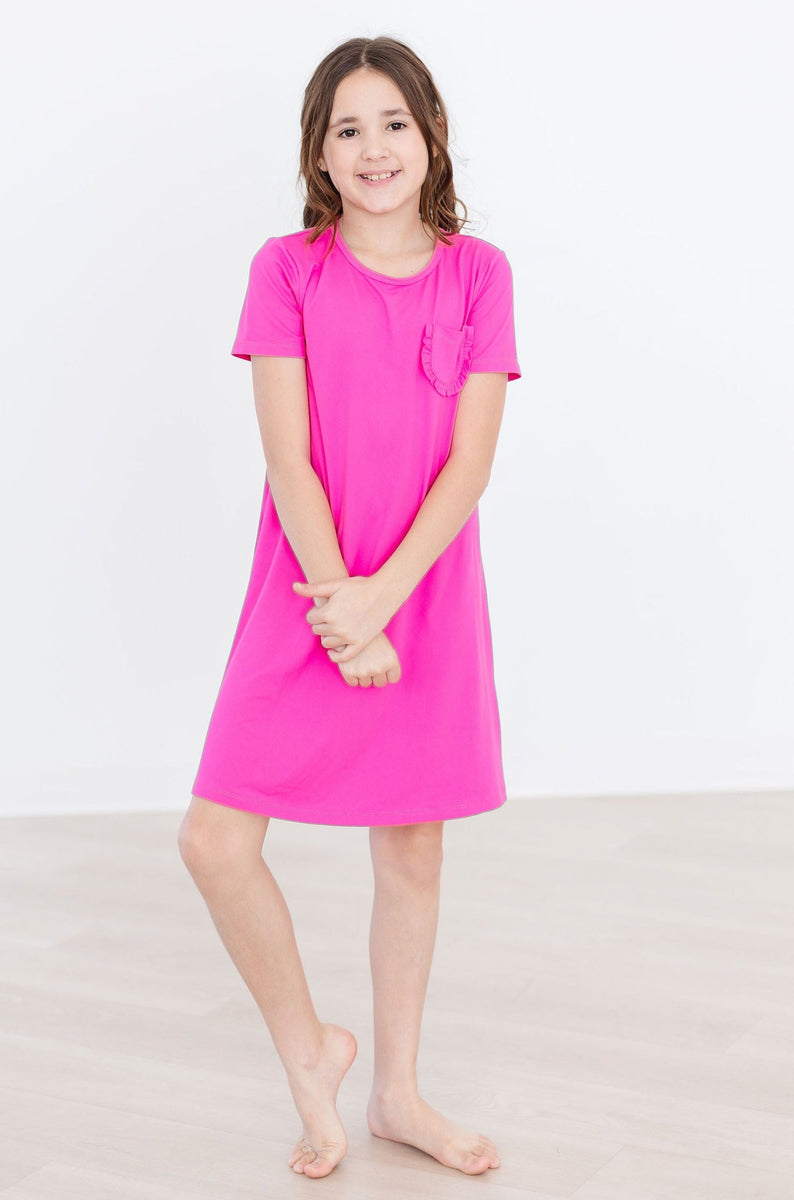 T-Shirt-Kleid – Pink