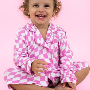 BUBBLEGUM WAVY CHECKERS Mädchen-Dream-Nachthemd