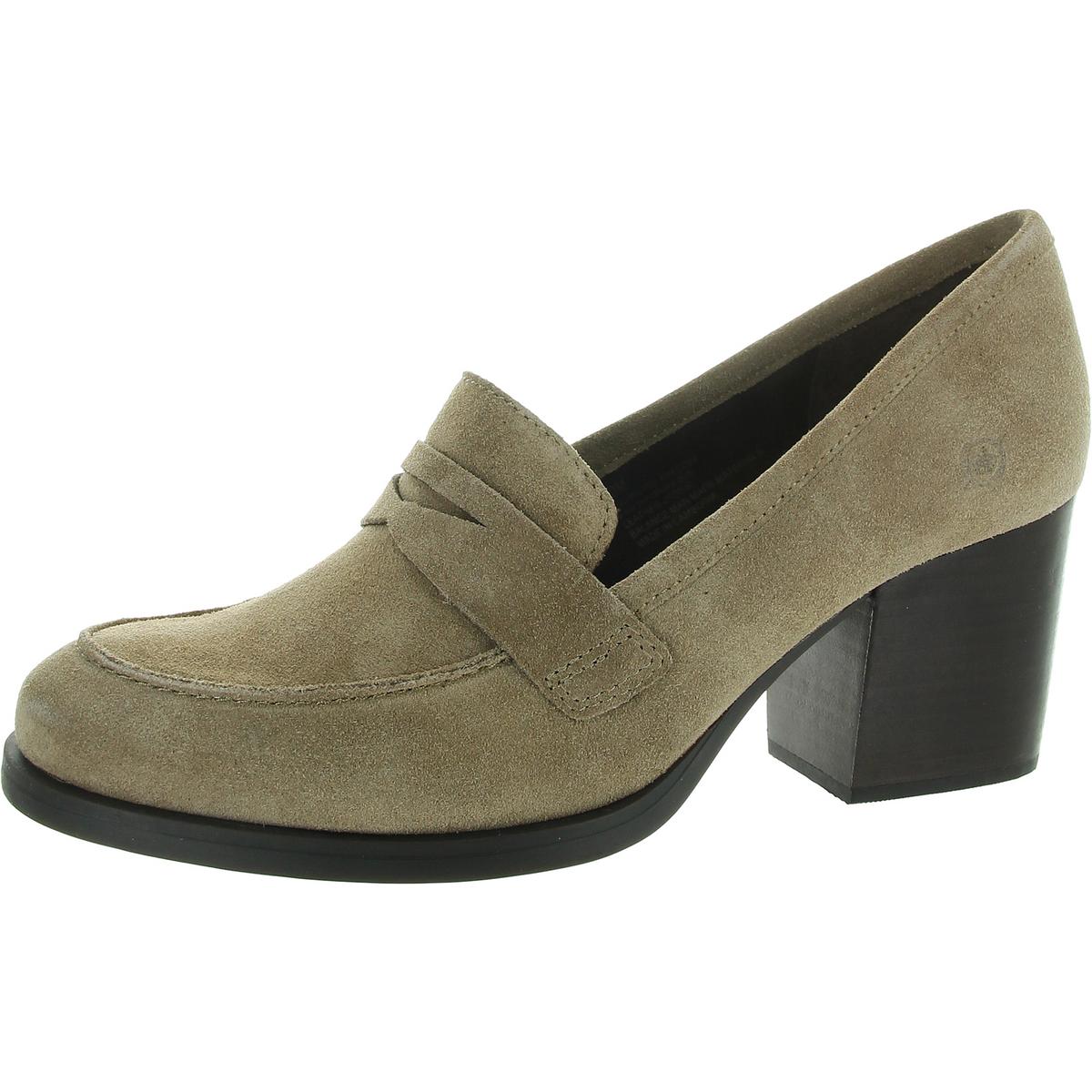 Holliston Loafer mit Absatz – gepolstertes Fußbett, Velourslederimitat