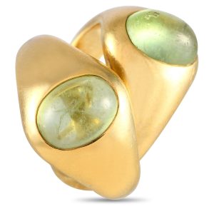 Pomellato Pomelatto ineinander verschlungener Ring mit Peridot aus 18 K Gelbgold – PO39-051524