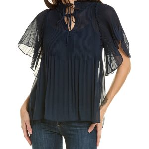 Kobi Halperin Maria plissierte Bluse
