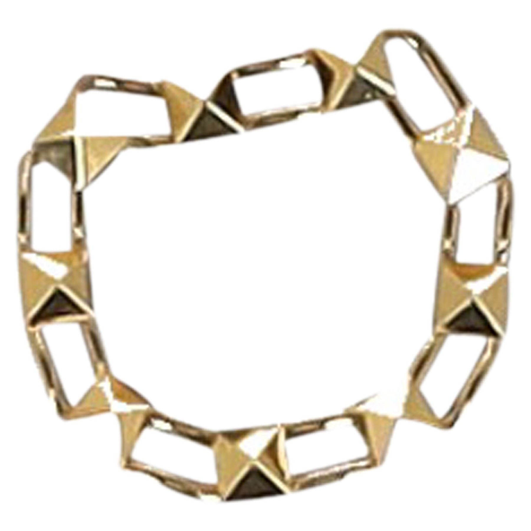 Valentino Rockstud Armband aus goldfarbenem Metall