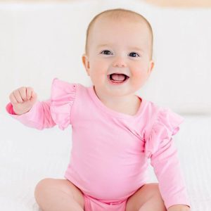 Bubblegum Body – Flügeldetails, Rosa, Langarm