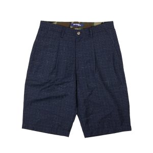 Junya Watanabe kurze Hose aus gewebtem Stoff in Blau