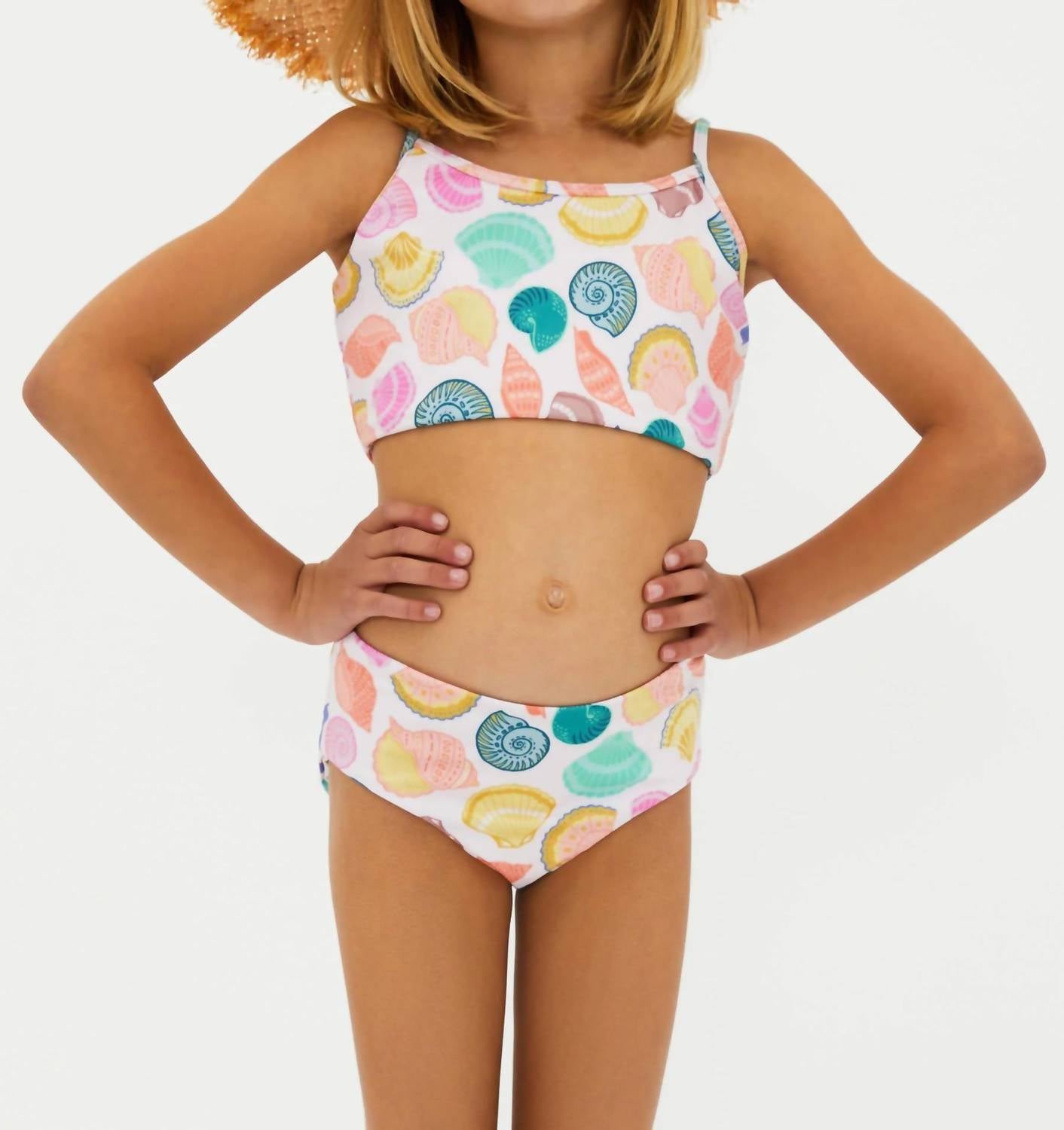 Little Libbie und Janie zweiteiliges Badeanzug-Set – Coastal Jewel – 7733757018172