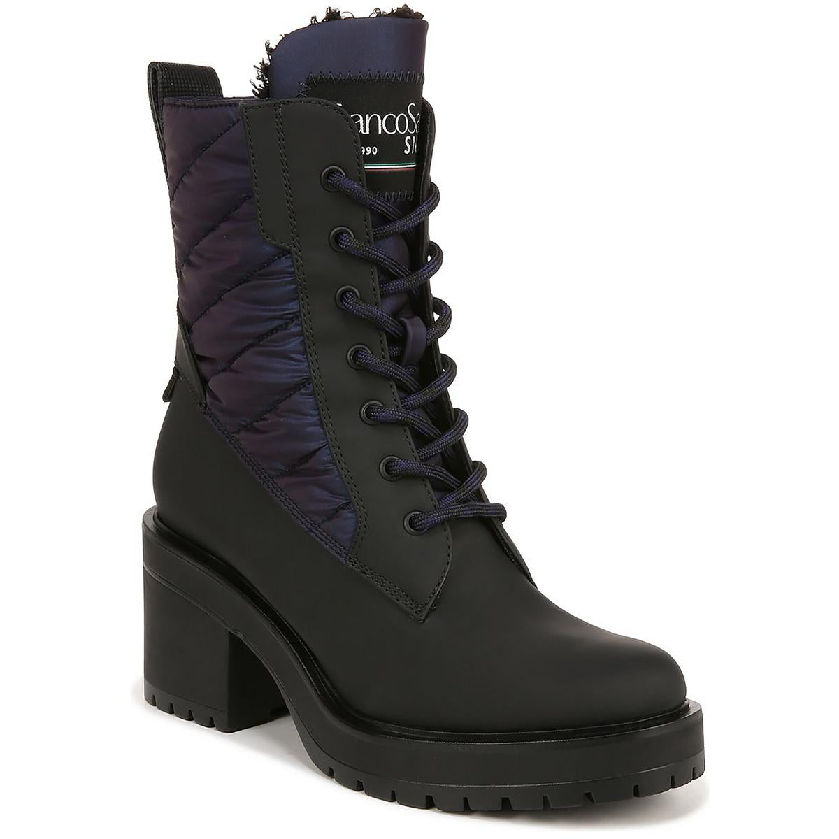 Dizzy 2 Combat-Schnürstiefel mit runder Zehenpartie und Kunstfellfutter