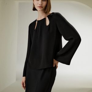 Parisian Droplet Cut-Out Bluse