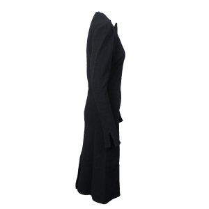 Bottega Veneta gerade geschnittenes Stretch-Cloqué-Kleid – Schwarz