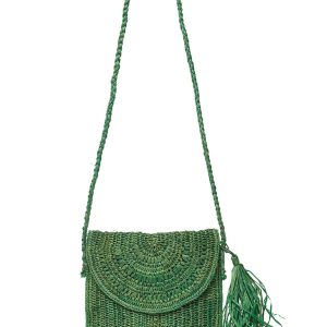 Mar Y Sol Naomi Schultertasche aus Raffia – 7285648523324