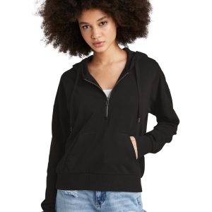 District Perfect Tri 1/2- Pullover – Damen, Fleece, Reißverschluss