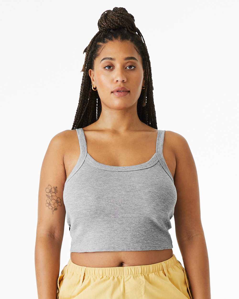 BELLA + CANVAS – Damen-Tanktop aus Feinripp mit Spaghettiträgern – BC1012