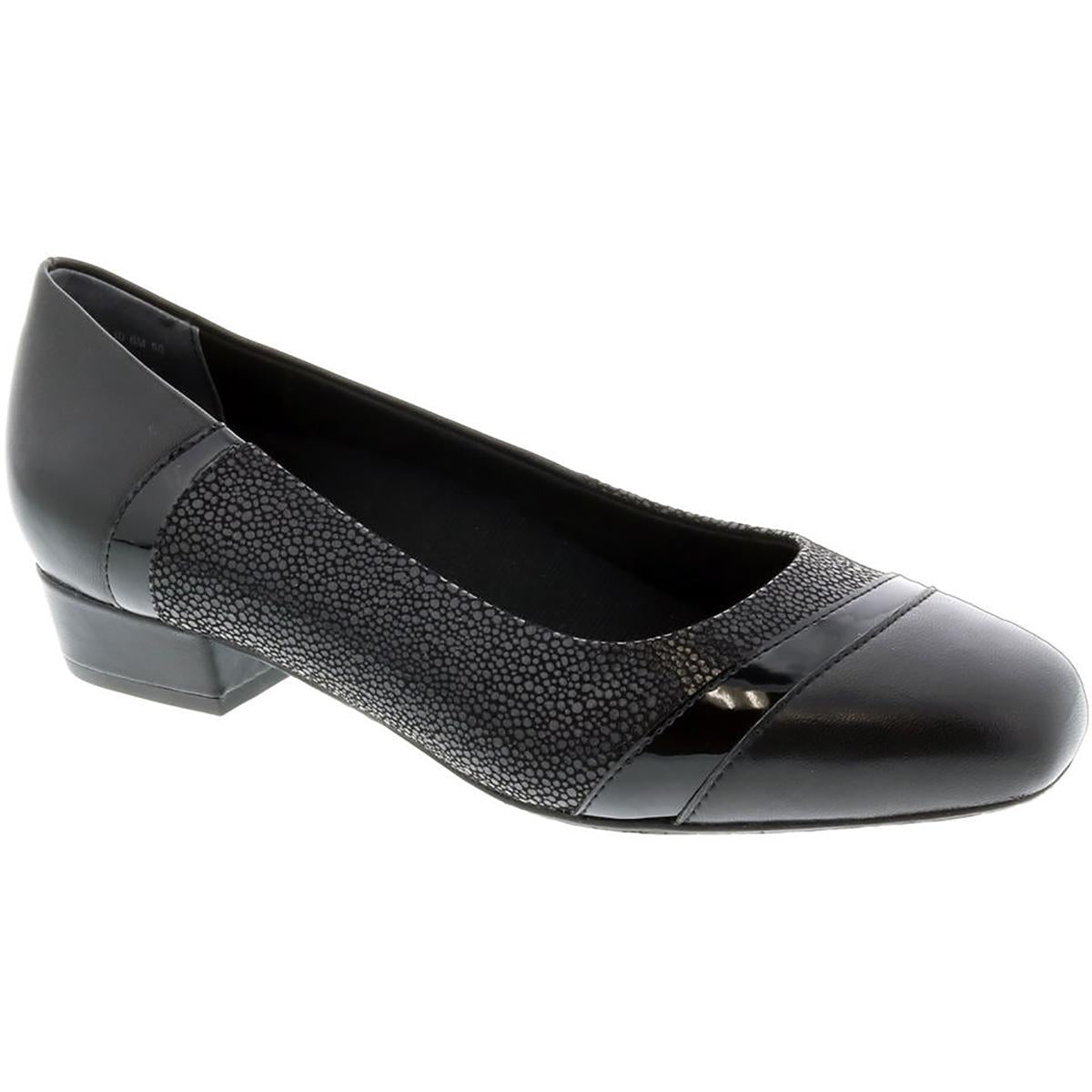 Tango Leder-Absatzschuhe zum Hineinschlüpfen mit Blockabsatz