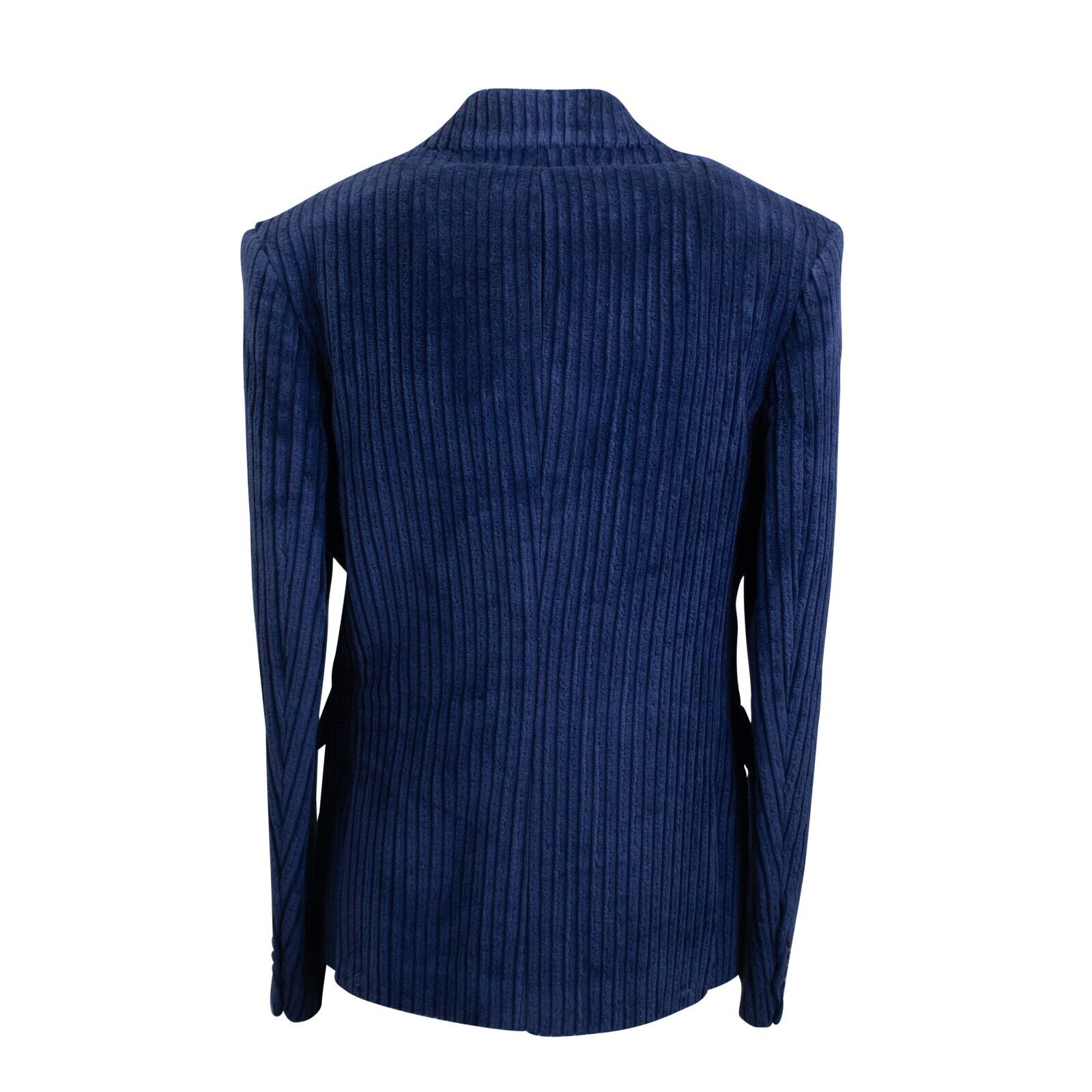 Dunkelblaue zweireihige Cordjacke