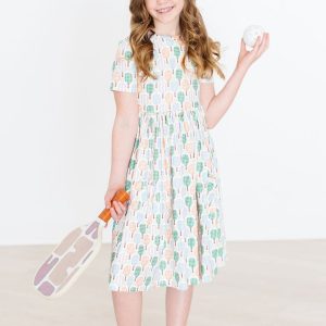 Pickleball Kleid mit schwingendem Rock – Taschen, Kurzarm