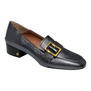 Bally Janelle 6217720 Loafer – Leder, Damen, Metall, Grau