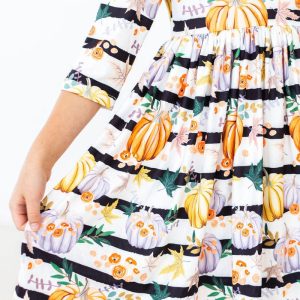 Pumpkins Peonies Kleid mit schwingendem Rock