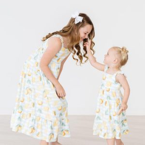 Lovely Lemons Maxikleid – Rüschen