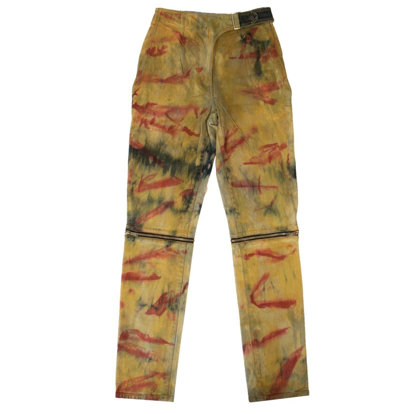 Jeans – Batikmuster, Gelb
