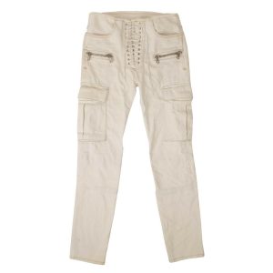 Unravel Project Jeans mit Bindeband in Weiß