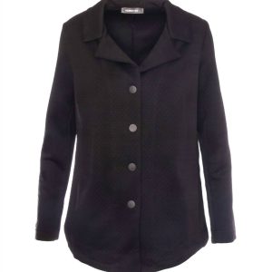 Jacke – Knopfleiste, Schwarz