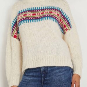 Nolan Pullover – Damen, Elfenbein