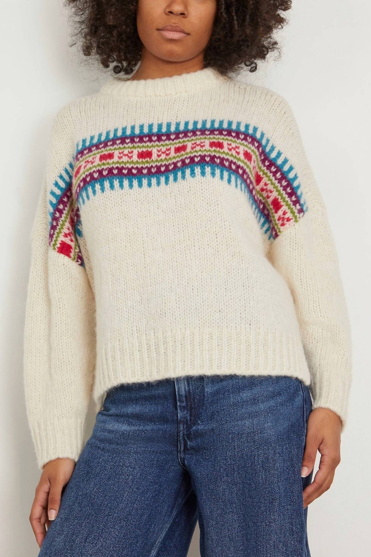 Nolan Pullover – Damen, Elfenbein