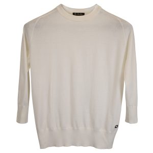 Loro Piana Piuma Pullover – Kaschmir, Weiß – 7733711339580