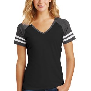 District Game Damen-T-Shirt mit V-Ausschnitt – DM476