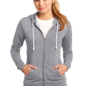 District Core DT290 Kapuzenpullover – durchgehender Reißverschluss, Junior-Passform, Fleece