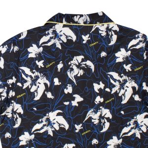 Marcelo Burlon County Flowers Hawaiihemd in Schwarz-Weiß