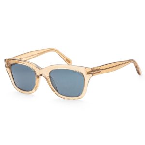 Tom Ford Snowdon Herren-Sonnenbrille – Glänzendes Hellbraun, 52 mm