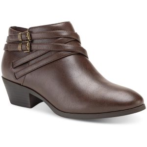 Willow Kunstleder-Stiefeletten mit Blockabsatz