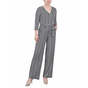 Einfarbiger Jumpsuit mit weitem Bein in Kurzgröße