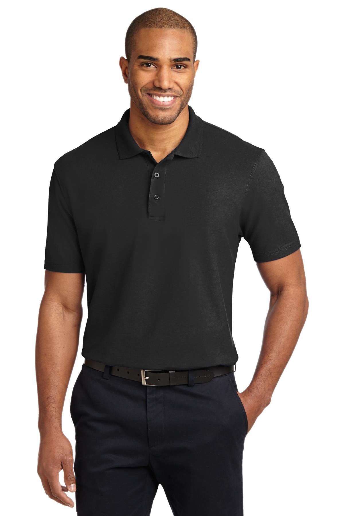 Port Authority TLK510 Herren-Poloshirt in Langgröße mit fleckenlösender Ausrüstung