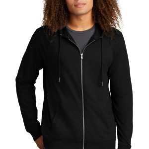 District – Kapuzenjacke mit durchgehendem Reißverschluss, sehr leichte Ausführung, French Terry – DT573