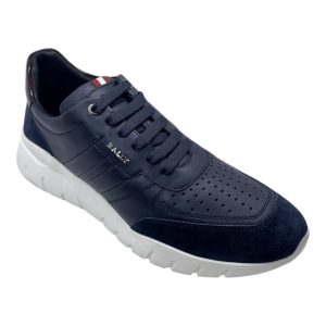 Bally Birgy 6239573 Midnight 12 Sneaker – Kalbsveloursleder, Herren, Größe